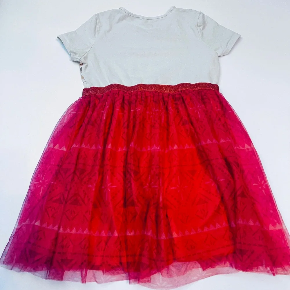 Disney Moana 2 Dress Girls XL (14) Coral Tulle Costume Dress